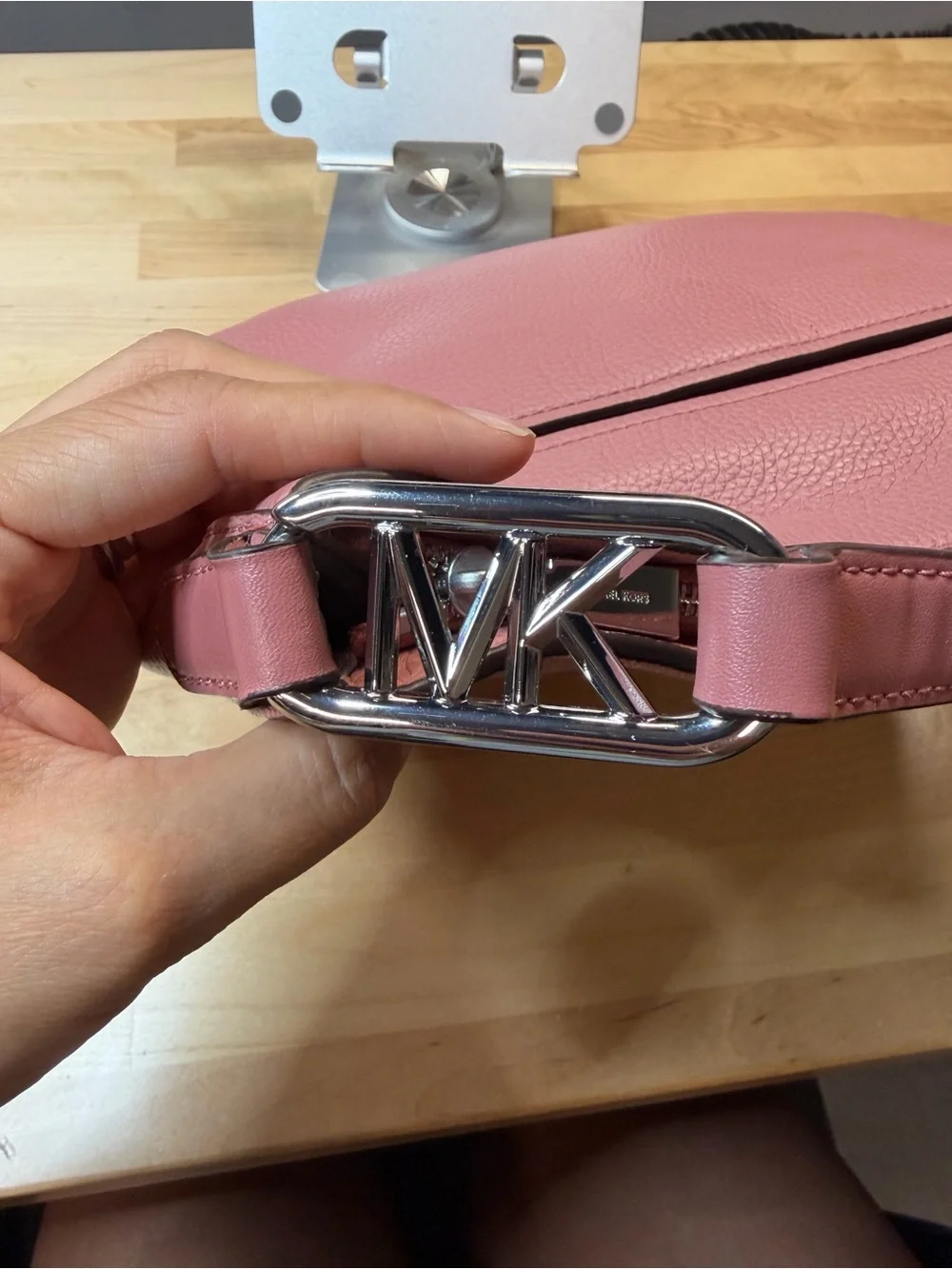 Michael Kors Kensington Dusty Rose Pebbled Leather Crossbody